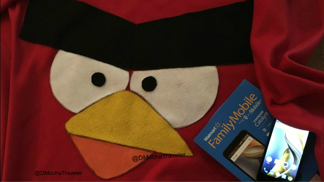 DIY Red Angry Bird Blanket & Family Movie Night Snacks!