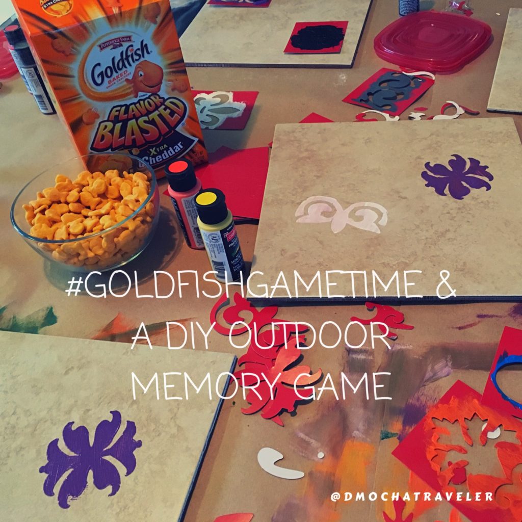#GoldfishGameTime & A DIY Outdoor Memory Game